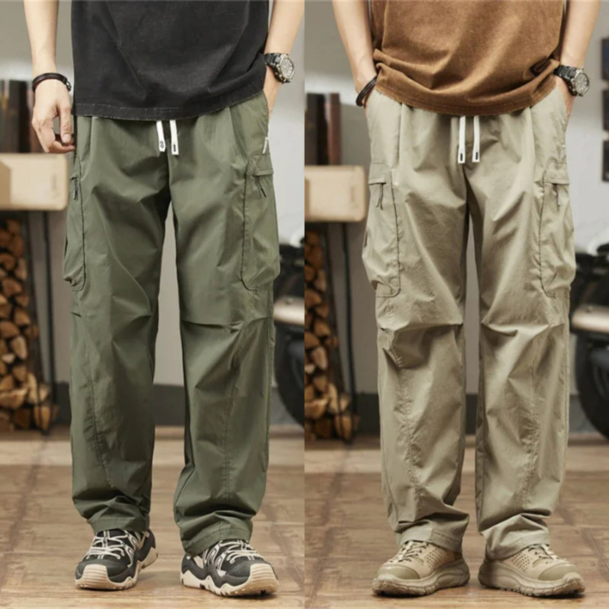 Paratroopers Cargo Pants Workers Tide Men's (Pack of 2)