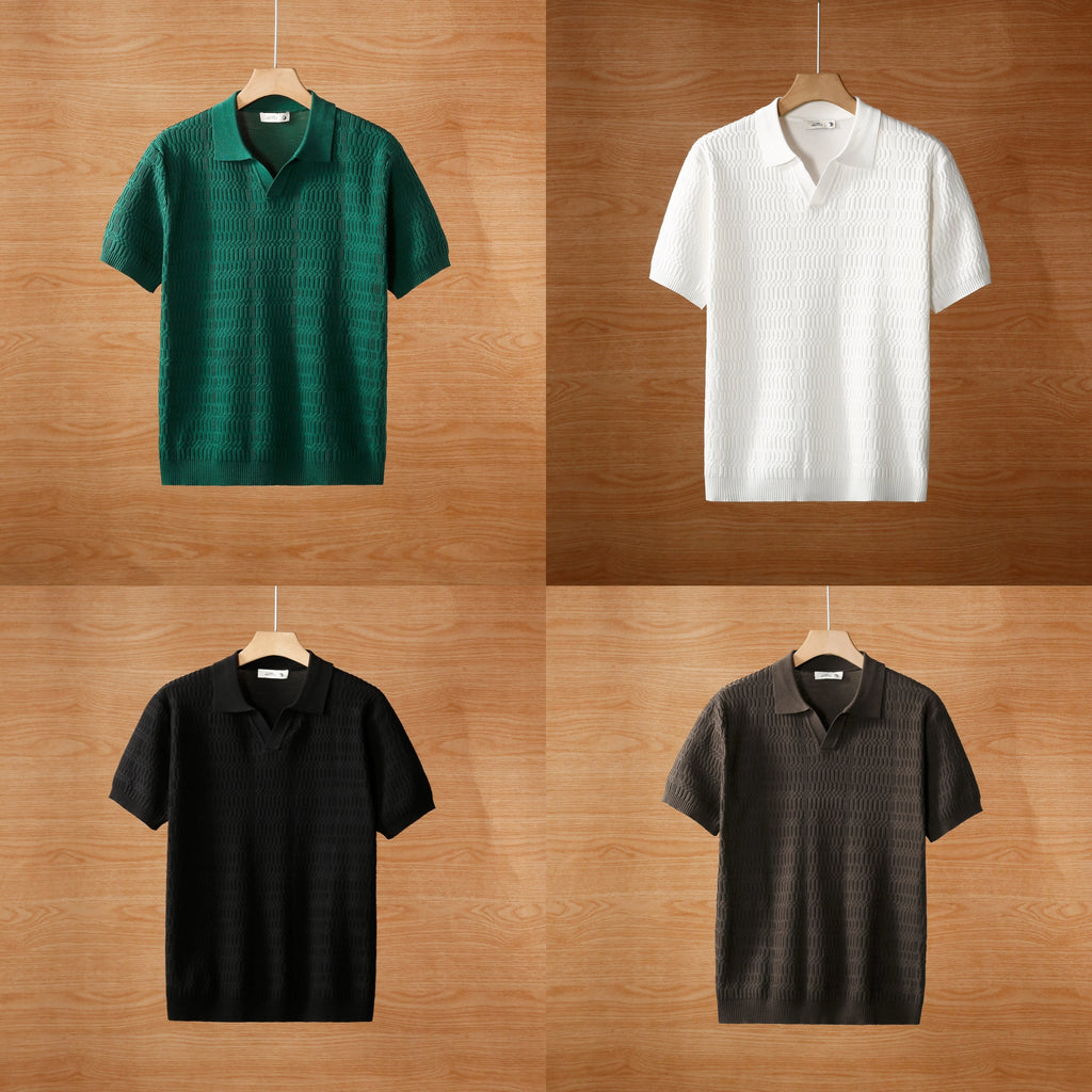 lapel short sleeved polo T-shirt (Pack of 4)