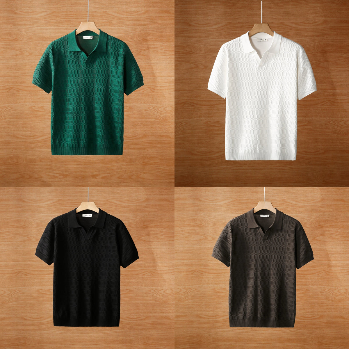 lapel short sleeved polo T-shirt (Pack of 4)