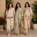 3 Cotton Co-ord Sets | Top + Bottom | 3CS_79