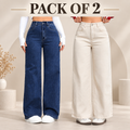 UrbanMuse Women’s Baggy Jeans – Pack of 2