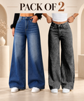StreetChic Wide-Leg Jeans – Pack of 2