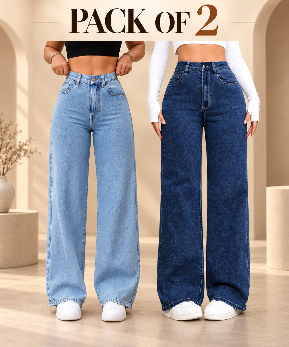 VogueStreet High-Waist Jeans Combo