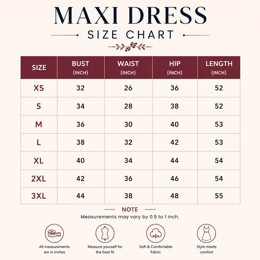 3 Women’s Stylish Printed Maxi Dress ( MD-1 )