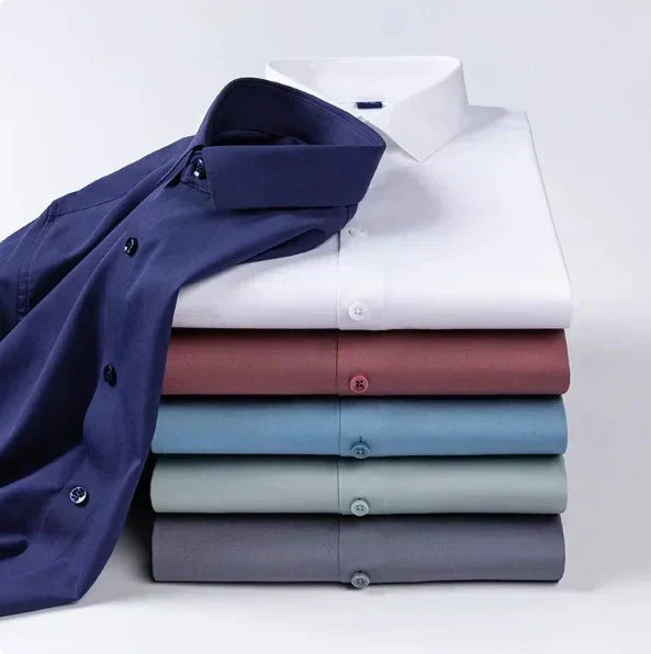 Men's Formal Regular Fit Cotton Full Sleeve Shirt - Sky Blue & White Combo
