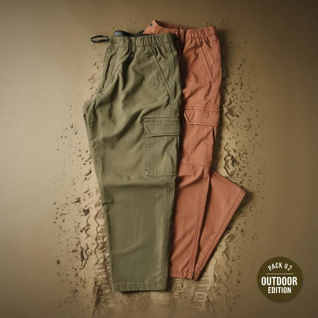 StreetPair Men’s Cargo Pants (Pack of 2)