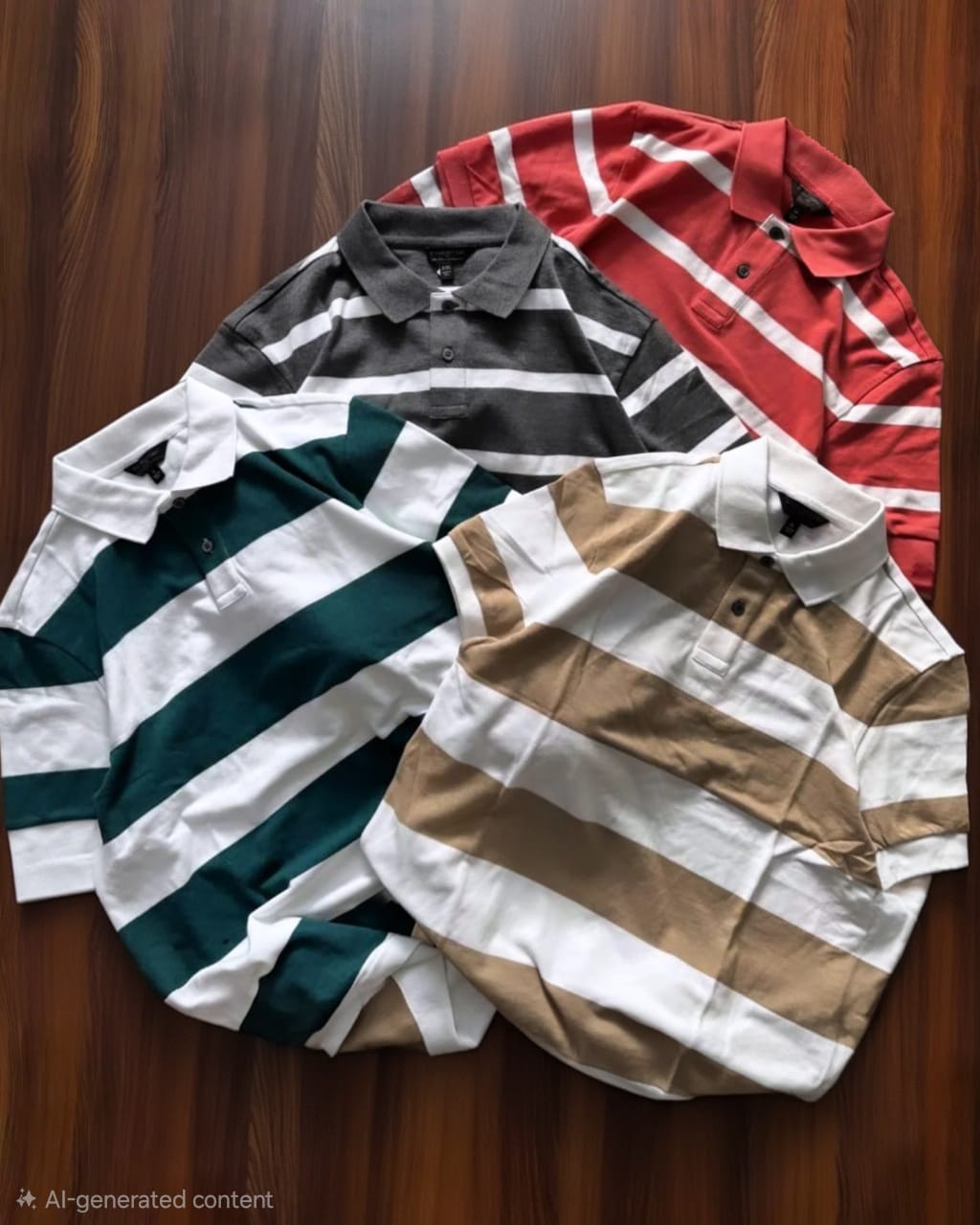 WideStripe Classic Polo – Pack of 4