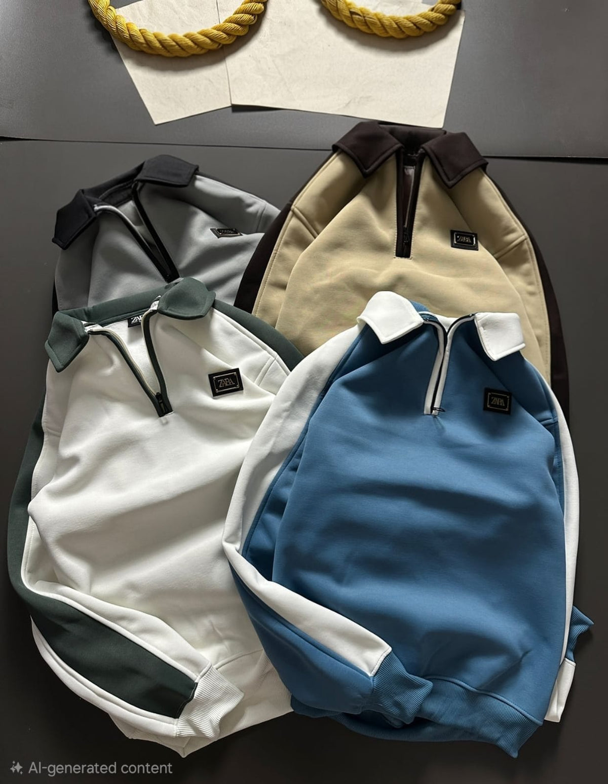 WinterFlex Contrast Zip Sweat Polo – Pack of 4