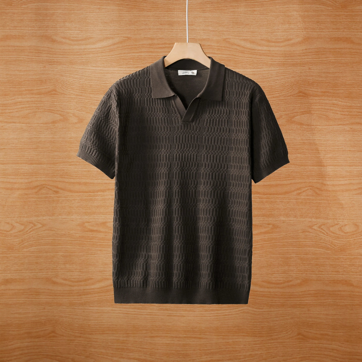 lapel short sleeved polo T-shirt