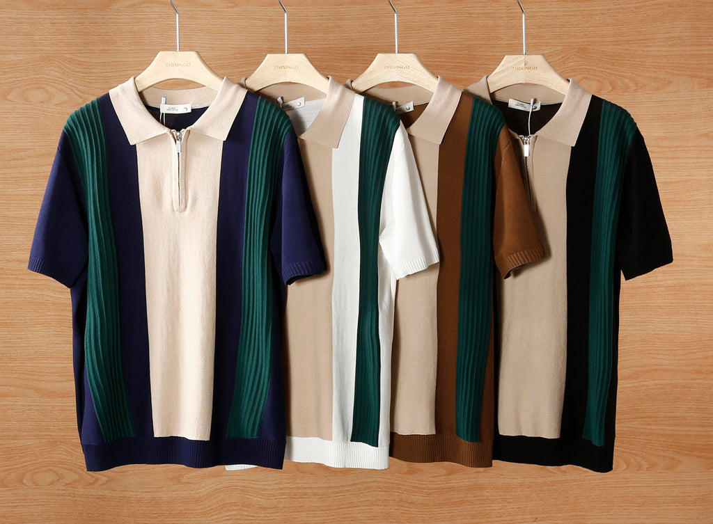 Summer new high-end temperament short sleeved polo shirt (Copy)