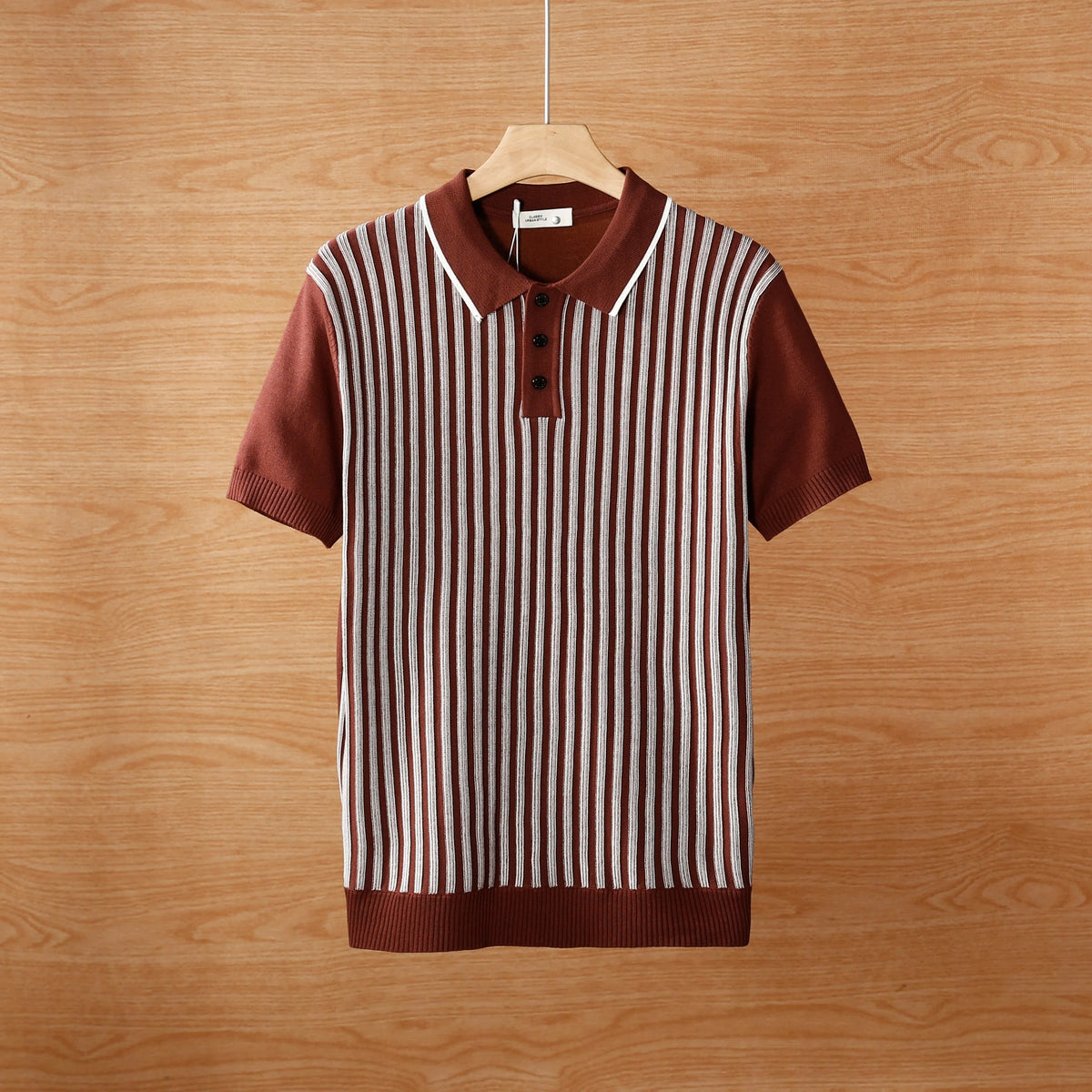 cool silk knitted sweater jacquard business polo T-shirt (Pack of 4)