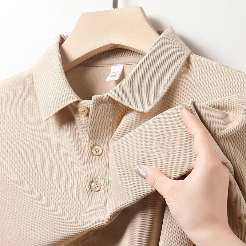 Men's Solid Color Casual Fashion Short Sleeved POLO T-Shirt (Pack of 4)