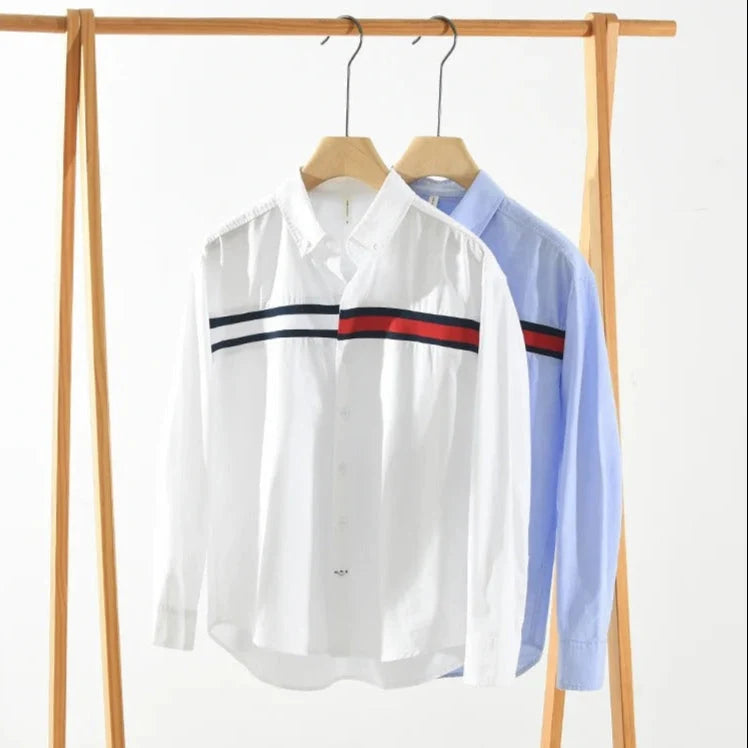 Men Cotton Loose Long Sleeve Shirt (Pack of 2)