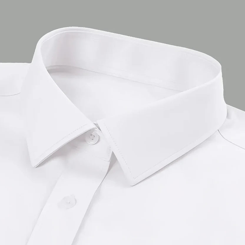 Men's Formal Regular Fit Cotton Full Sleeve Shirt - Pista & White Combo